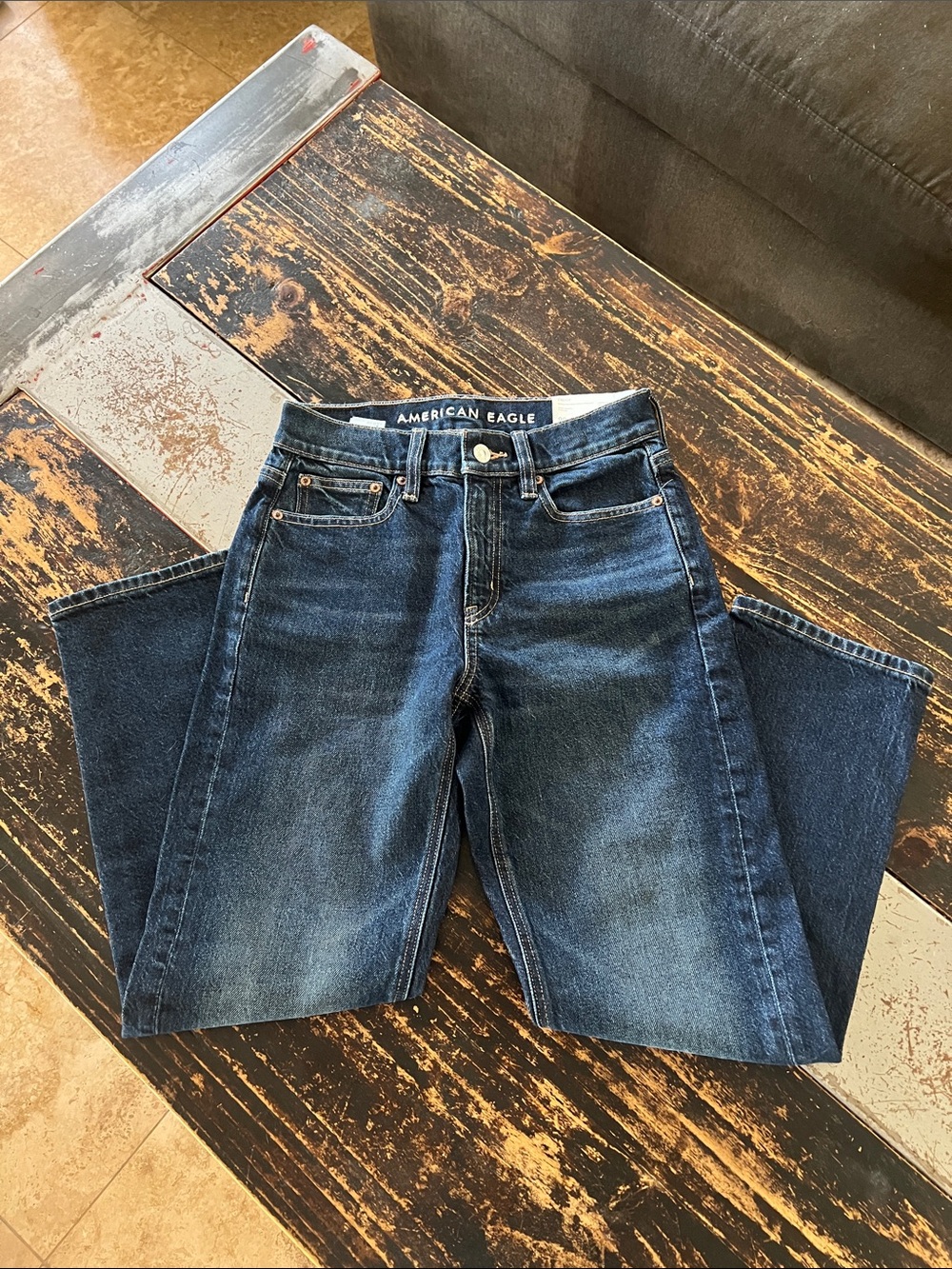 American Eagle Outfitters Women's Indigo Straight Leg Jeans